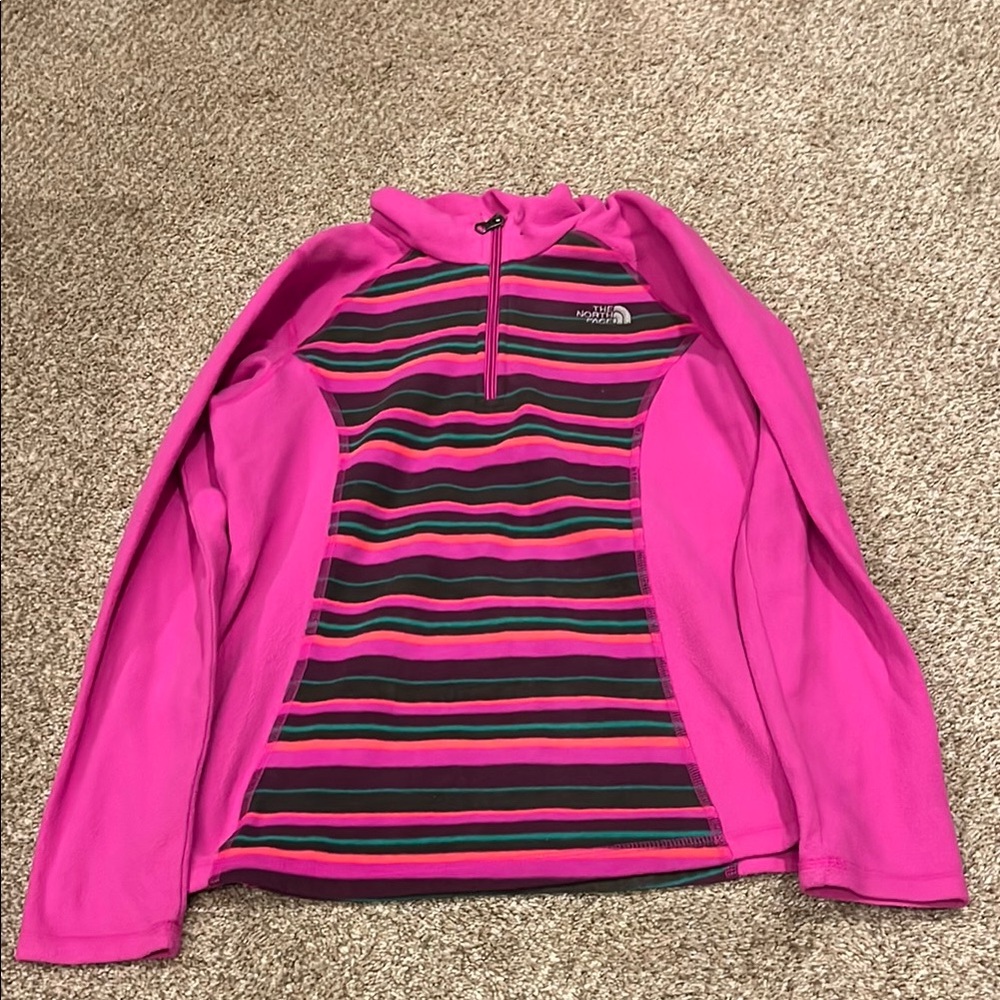 The North Face Women's Pink Striped Fleece
